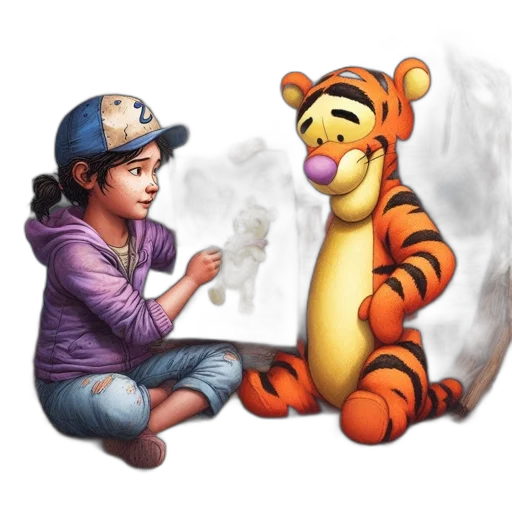 animal, concept art, cartoon, photorealistic transparent PNG cut-out