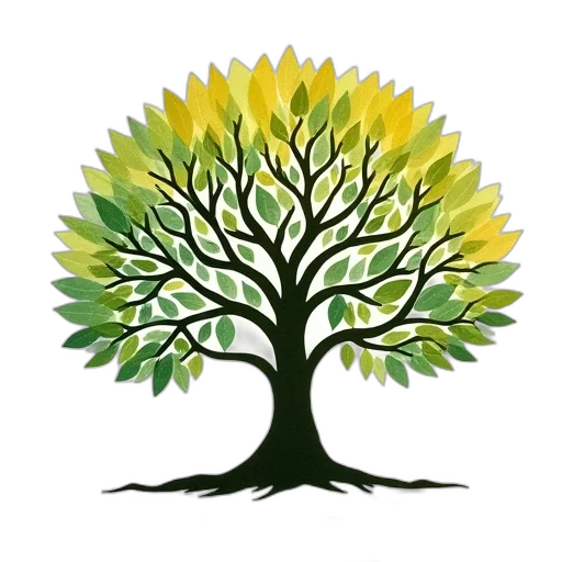 tree, crown, staff, photorealistic transparent PNG cut-out