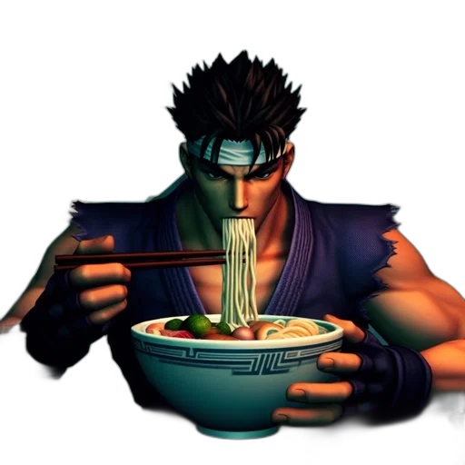 food, vaporwave, concept art, 3d render transparent PNG cut-out