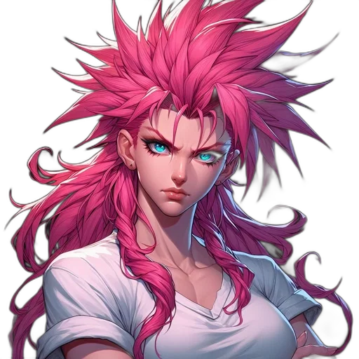 hair, staff, face, anime transparent PNG cut-out