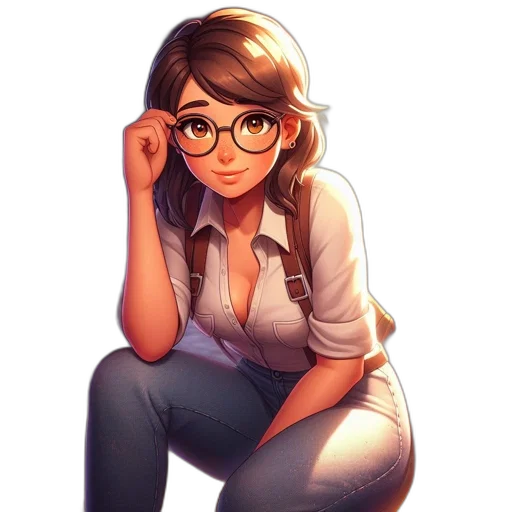 staff, dress, face, jacket transparent PNG cut-out