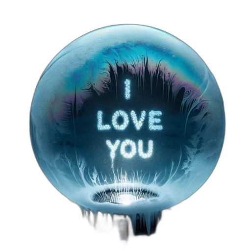 umbrella, photorealistic, icy, globe transparent PNG cut-out