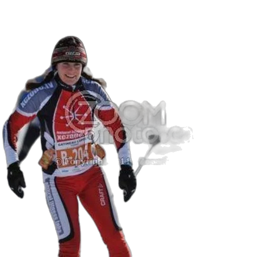 jacket, robot, female, cross-country transparent PNG cut-out