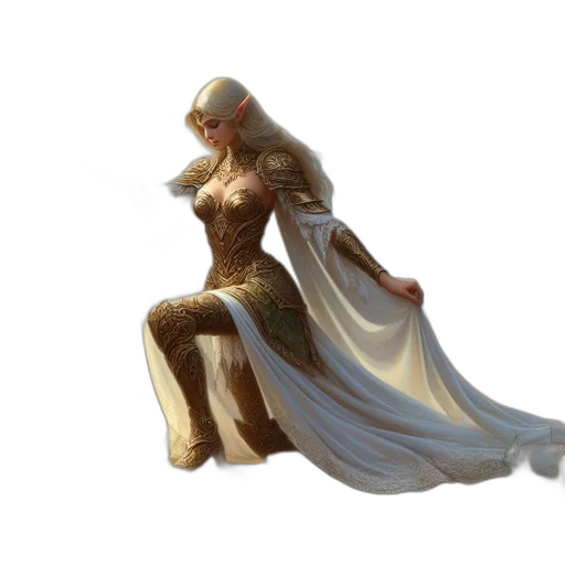 dress, sword, dragon, jewelry transparent PNG cut-out