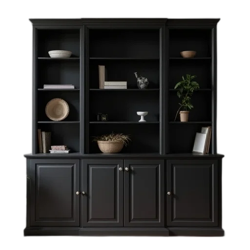 furniture, 3d render, dark, sauder transparent PNG cut-out