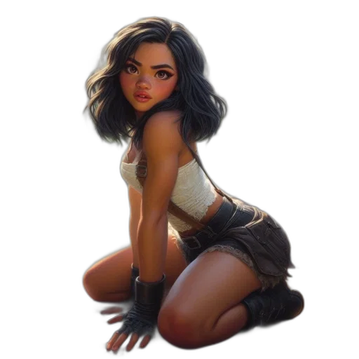 concept art, fantasy art, comic book art, photorealistic transparent PNG cut-out