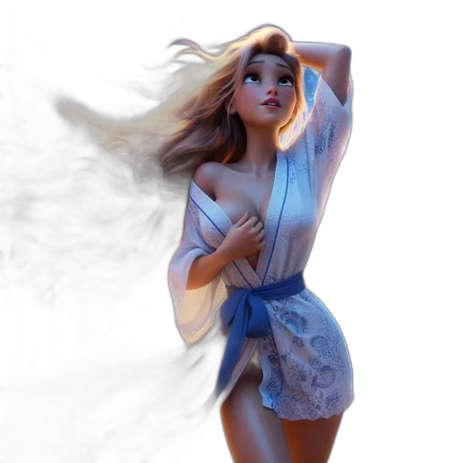 dress, 3d render, concept art, fantasy art transparent PNG cut-out