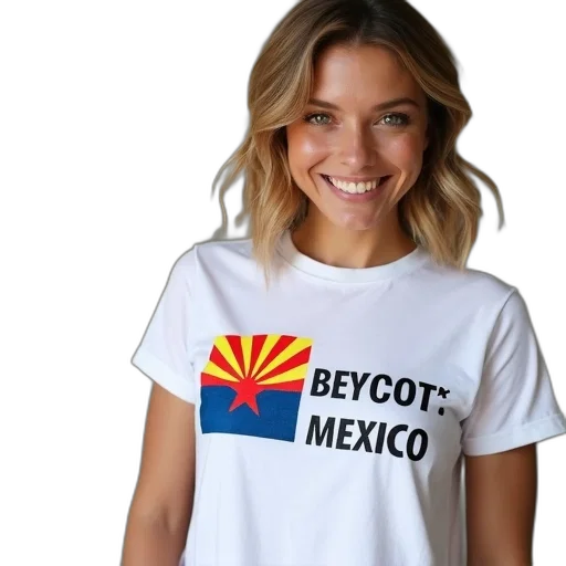woman, wearing, white, t-shirt transparent PNG cut-out