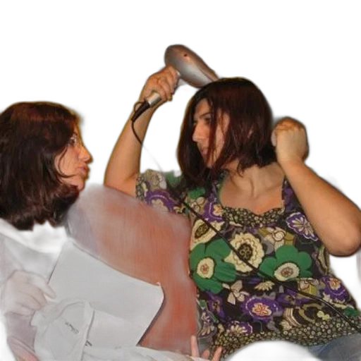 staff, bottle, hair, mask transparent PNG cut-out