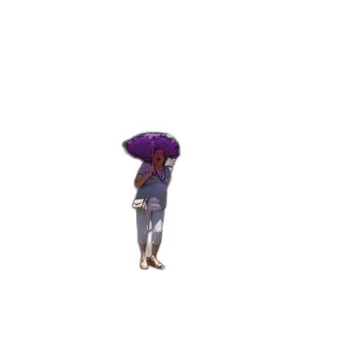 umbrella, hat, staff, dress transparent PNG cut-out