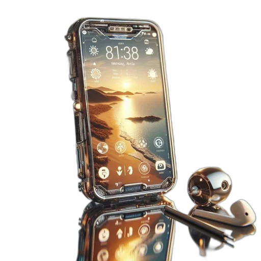 jewelry, robot, weapon, cyberpunk transparent PNG cut-out