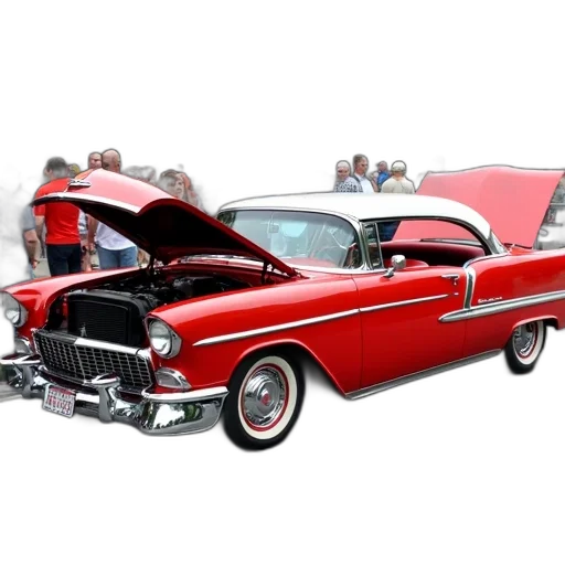 car, 3d render, photorealistic, red transparent PNG cut-out