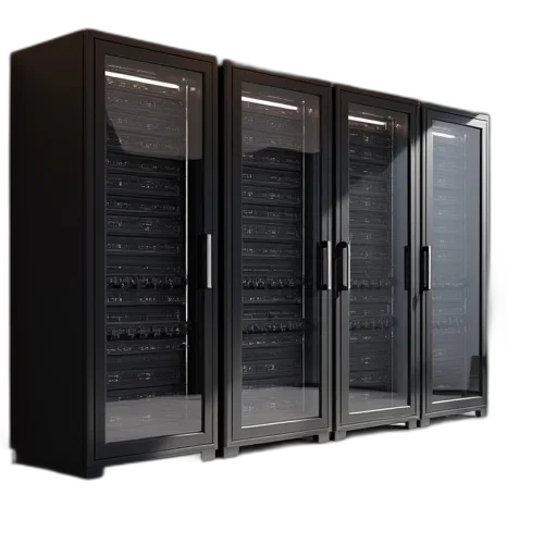 model, large, server, cabinet transparent PNG cut-out