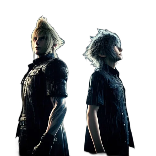 concept art, 3d render, two, men transparent PNG cut-out