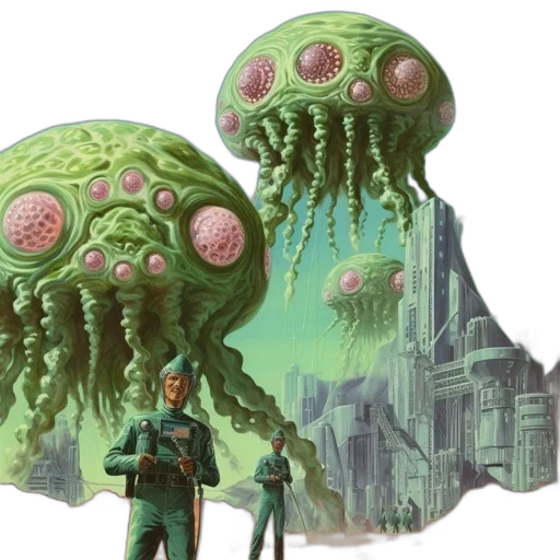 creature, concept art, fantasy art, underwater transparent PNG cut-out