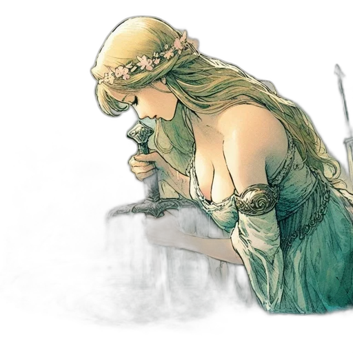 dress, mask, staff, concept art transparent PNG cut-out