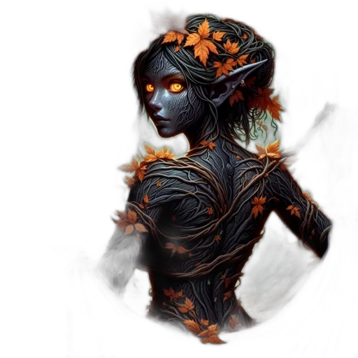 mask, crown, staff, creature transparent PNG cut-out