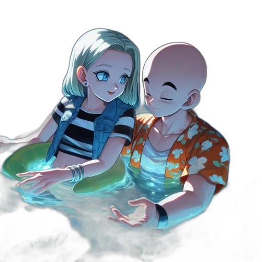 concept art, comic book art, watercolor, anime transparent PNG cut-out