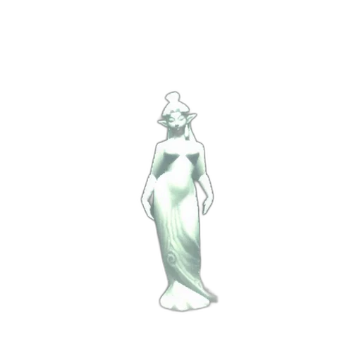 dress, crown, jewelry, staff transparent PNG cut-out