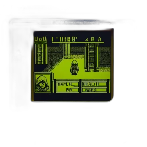 robot, pixel art, cyberpunk, game transparent PNG cut-out