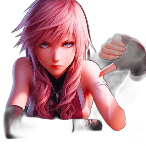 weapon, sword, face, hair transparent PNG cut-out
