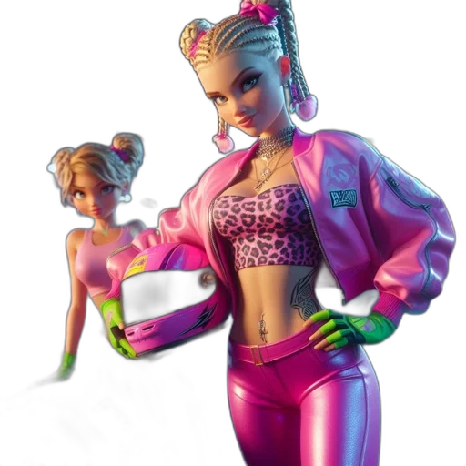 jacket, concept art, 3d render, vaporwave transparent PNG cut-out