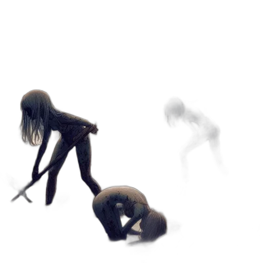 creature, hair, weapon, animal transparent PNG cut-out