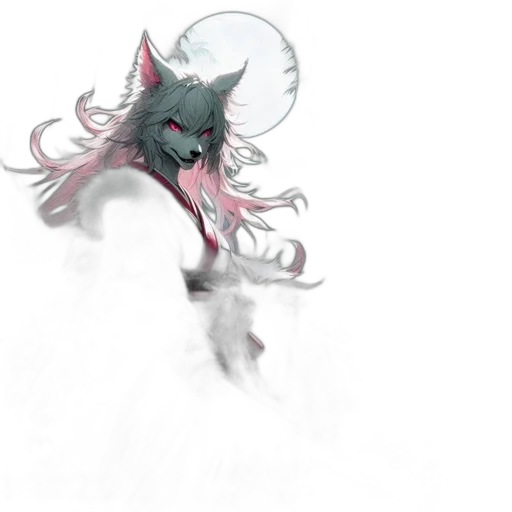 creature, mask, dragon, staff transparent PNG cut-out