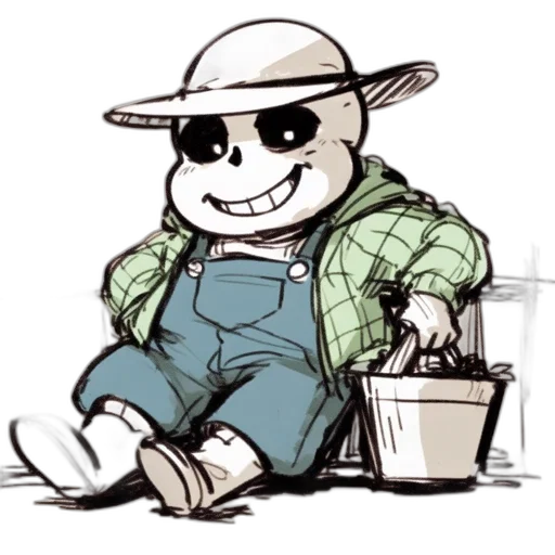robot, hat, staff, cartoon transparent PNG cut-out