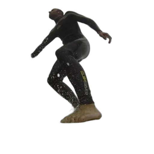 shoes, jacket, staff, creature transparent PNG cut-out