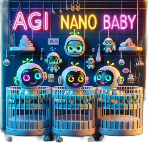 robot, cyberpunk, concept art, vaporwave transparent PNG cut-out
