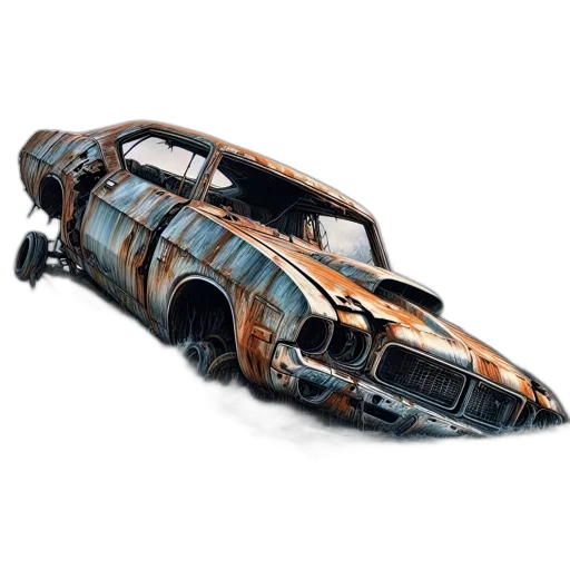 car, weapon, concept art, 3d render transparent PNG cut-out