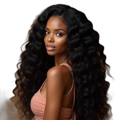 hair, photorealistic, earth tones, peruvian transparent PNG cut-out