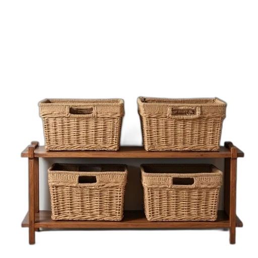 furniture, earth tones, storage, basket transparent PNG cut-out