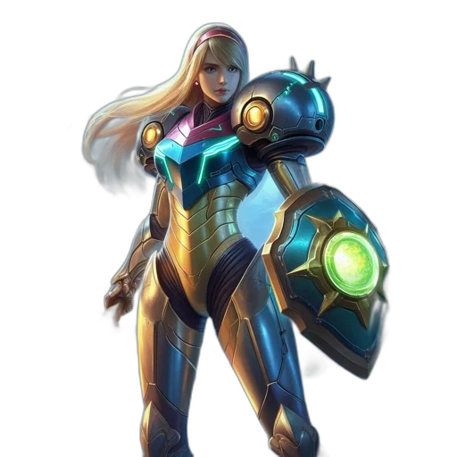 robot, weapon, staff, dress transparent PNG cut-out