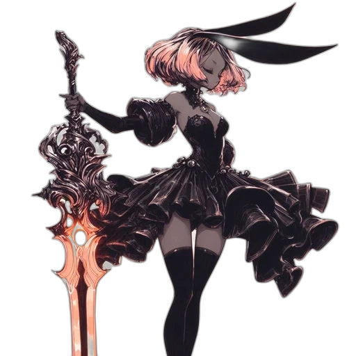 staff, weapon, sword, dress transparent PNG cut-out