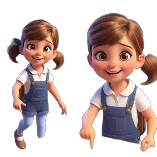 staff, face, dress, 3d render transparent PNG cut-out