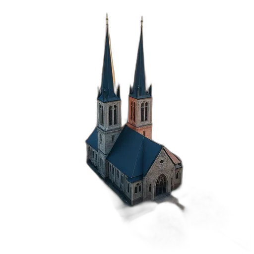 building, 3d render, concept art, photorealistic transparent PNG cut-out