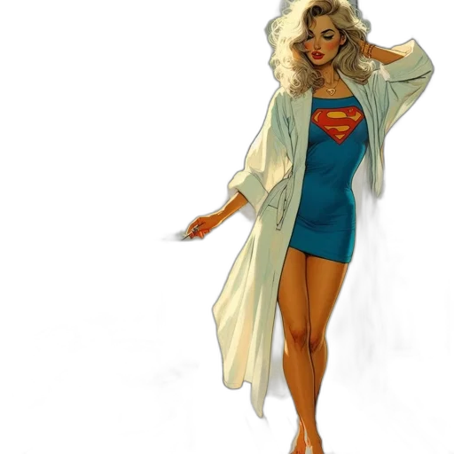 dress, comic book art, concept art, cartoon transparent PNG cut-out