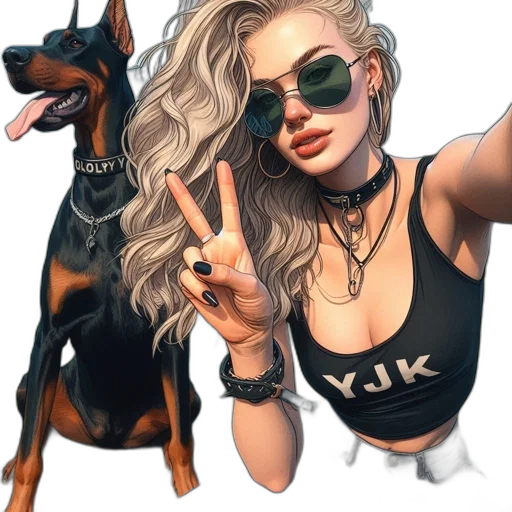 animal, cartoon, photorealistic, fantasy art transparent PNG cut-out