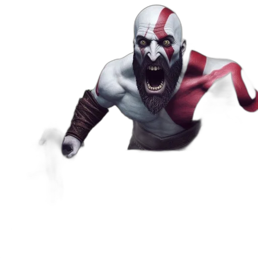 mask, creature, concept art, 3d render transparent PNG cut-out