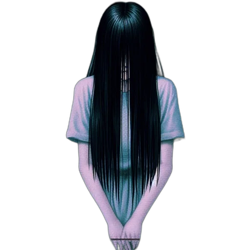 hair, dress, creature, mask transparent PNG cut-out