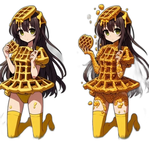 dress, food, crown, pixel art transparent PNG cut-out