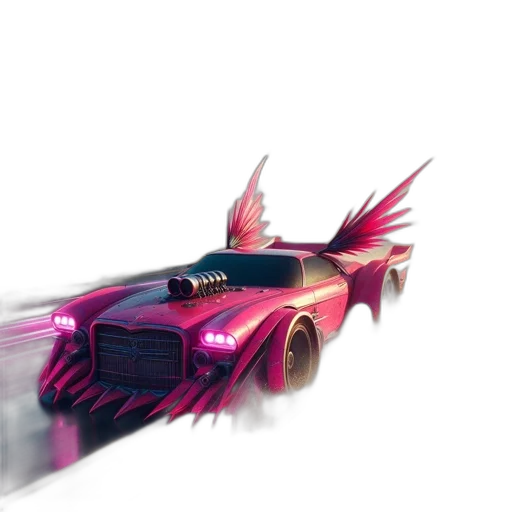 car, weapon, dragon, creature transparent PNG cut-out