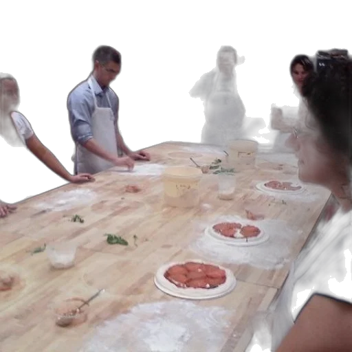 food, fog, group, people transparent PNG cut-out