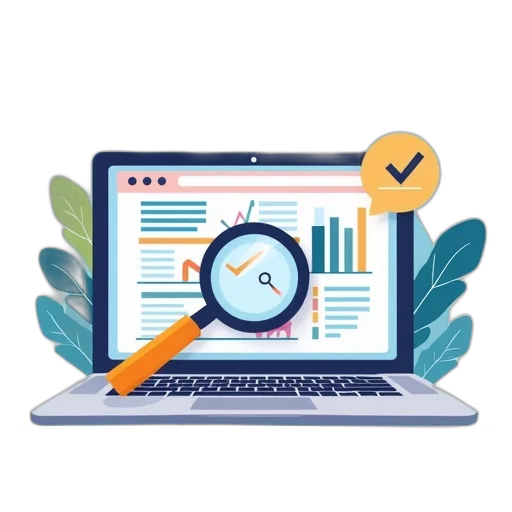 search, engine, optimization, laptop transparent PNG cut-out