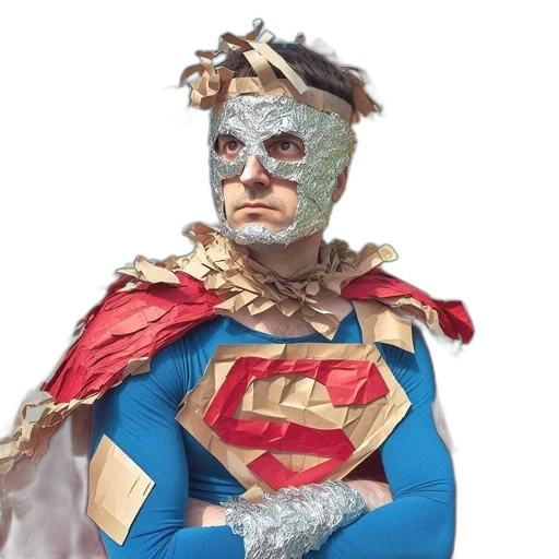 mask, face, crown, comic book art transparent PNG cut-out