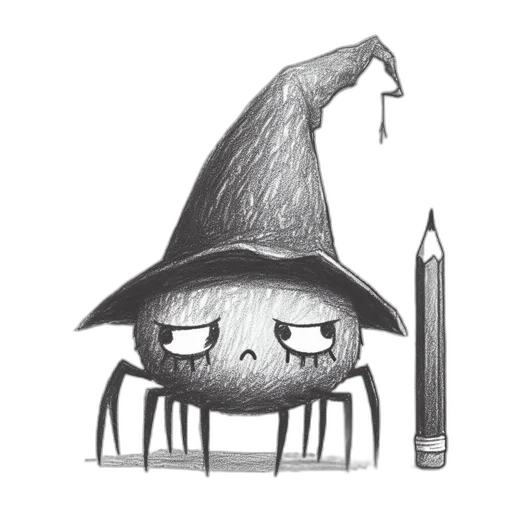 staff, hat, creature, weapon transparent PNG cut-out