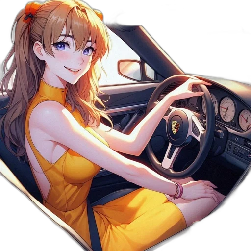 car, dress, face, weapon transparent PNG cut-out