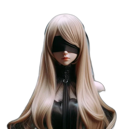 mask, hair, face, jacket transparent PNG cut-out